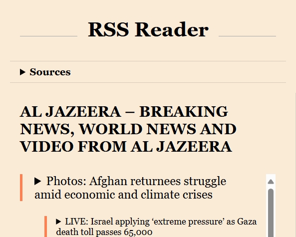 Image for project RSS Reader